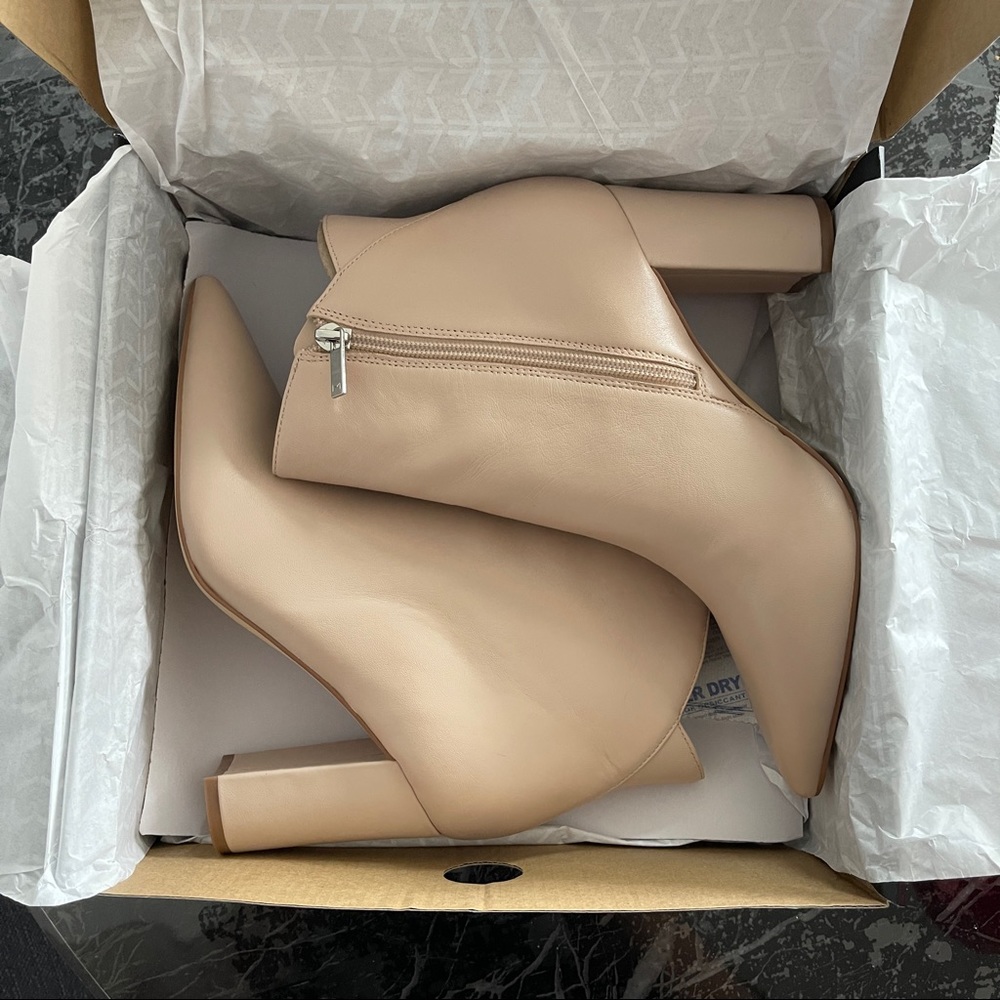 Mark Fisher LTD Urmi Pointed Toe Bootie - Light Neutral